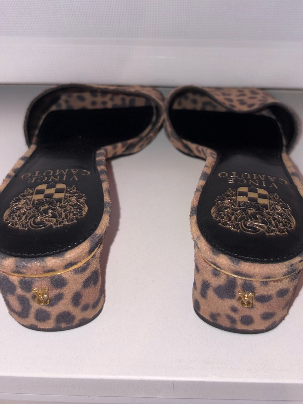 Leopard Print Slide Sandals - Picture 4 of 5